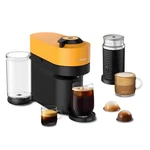 Coffee Maker Nespresso Vertuo Pop+ 1500W Aeroccino Mango Yellow Delonghi Watts. Fixed Price $209.99.