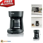 Effortless 5-CUP Mini Brew Coffee Maker With Auto Pause Classic Black. Fixed Price $46.49.