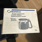 Vtg New Norelco 10 Cup Automatic Coffee Maker Replacement Carafe, Pot RP148. Fixed Price $9.99.
