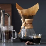 Chemex Classic Series Coffeemaker, Cup (CM-8A) Pour-over Glass Wood Collar. Fixed Price $32.00.