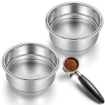 2PC 51MM Espresso Filter Basket Set Stainless Steel & Cup Pressurized. Fixed Price $13.51.