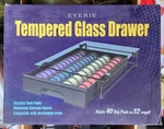 Everie Crystal Tempered Glass Organizer Drawer Holder. Fixed Price $20.00.