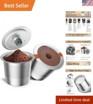 Reusable Cups Coffee Filters Stainless Steel For Keurig 1.0 2.0 Pack. Fixed Price $29.95.
