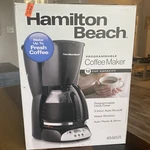Hamilton Beach 49465R Programmable 12-CUP Coffee Maker Only No Carafe. Fixed Price $19.87.