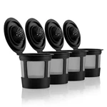 4 Black Reusable Cups For Keurig Coffee Makers Compatible With K-express,.... Fixed Price $14.40.