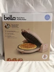 Bella Flip & Store Waffle Maker 1000W Non-stick Ceramic, Cord Storage, Blossom. Fixed Price $30.00.