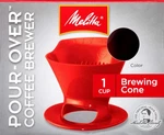 Melitta 64008 Red Ready Joe Filter Cone. Fixed Price $10.98.