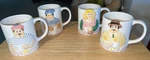 Les "artisans" Breakfast 3D Coffee Mug Tea Cup Set 4 Hand Painted Whimsical. Fixed Price $35.00.
