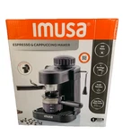 Imusa Espresso & Cappuccino Maker Black 4-CUPS New. Fixed Price $25.99.