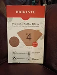 Brikinte Disposable Coffee Filters #4 Compatible With Ninja Dual Brew 100PK New. Fixed Price $13.79.