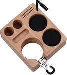 Normcore Compact Tamping Station, Portafilter Stand, Organizer, 58MM Ashwood. Fixed Price $59.99.