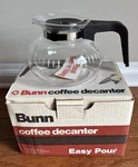Bunn Coffee Decanter Pot Carafe 1/2 Qt. Replacement New In Box. Fixed Price $17.00.