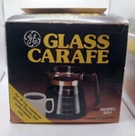 Glass Coffee Carafe Model 3351 10 Cup General Electric Replacement Open Box. Fixed Price $24.99.