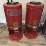 Pair Vtg 80 Zojirushi BVYA-2500 2.54 Liter Coffee Dispensers Wine Red Japan. Fixed Price $70.00.