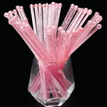 50-PCS Pink Glitter Plastic Swizzle Sticks, Crystal Cake Pops, Cocktail Coffee D. Fixed Price $16.97.