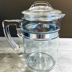 Pyrex 7826-B Tall Cup Glass Coffee Percolator Replacement Pot No Internals. Fixed Price $21.55.