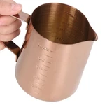 Frothing Cup, Coffee Milk Pitcher 550ML With Scale Rose Gold Stainless Steel .... Fixed Price $28.39.