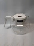 Mr. Coffee Glass Replacement Pot Carafe 8-10 Cup White Stainless Steel Band. Fixed Price $9.90.