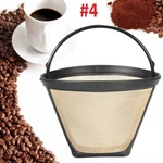 Reusable #4 Cone Style Coffee Filter For Cuisinart, Black & Decker Shaped. Fixed Price $8.49.