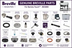 Genuie Breville Parts For The Barista Touch - BES880. Fixed Price $48.99.