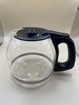 Mr Coffee 12 Cup Replacement Carafe G322YL Black/ Silver Glass Used Great Cond. Fixed Price $24.35.