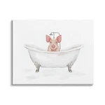 Stupell Industries Country Pig Cute Bathtub Canvas Wall Art, Design By Ziwei. Fixed Price $233.28.