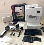 Italy Vtg Gran Gaggia Espresso Cappuccino Machine Milk Frother Accessories, Book. Fixed Price $259.99.