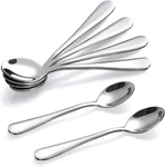 Hiware 6-PIECE Demitasse Espresso Spoons, 4 Inches Stainless Steel Mini Clear. Fixed Price $9.11.