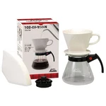 Kalita Japan Home Cafe Coffee Pot Dripper Filter Lot 102 Set #35163. Fixed Price $22.55.