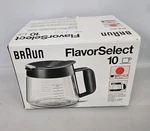Braun Flavorselect Coffeemaker Replacement Carafe Kfk Cup Pot Nib. Fixed Price $19.95.