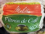 Melitta 629143 Paper White 4-6 Cup Jr. Basket Coffee Filters- 200 Count. Fixed Price $8.99.