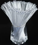 50-PCS Clear Plastic Swizzle Sticks, Crystal Cake Pops, Cocktail Coffee Drink. Fixed Price $10.46.