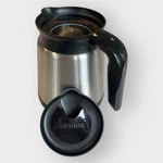 Keurig 2.0 Brushed Stainless Steel 32 Oz Thermal Coffee Pot Carafe & Lid 1652X. Fixed Price $16.00.