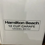 Hamilton Beach 12 Cup Glass Carafe For Model 43255, 88152, 990117800 New. Fixed Price $20.99.