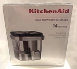 Kitchenaid Cold Brew Coffee Maker 28OZ Glass Stainless Steel KCM4212SX. Fixed Price $70.00.