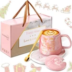 Bible Verse Coffee Mug Warmer Set For Women Pink Christian Gifts Marble W.... Fixed Price $32.77.