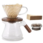 Lalord Pour Over Coffee Maker, 20 Oz Borosilicate Glass Set With 100 Pcs V60 .... Fixed Price $49.33.