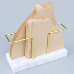 Punnio Coffee Filter Holder Storage, Marble & Brass Normal, Raw White. Fixed Price $27.84.