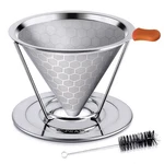 Prance Reusable Pour Over Coffee Filter For 1-4 Cups Stainless Steel. Fixed Price $18.29.