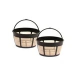 (2) Goldtone Reusable Basket Style Universal Coffee Filter For 8-12 Cup Makers. Fixed Price $13.99.