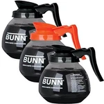 Bunn Coffee Pot Decanter/carafe, Black Regular And Orange Decaf, 12 Cup C.... Fixed Price $127.21.