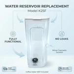 Keurig K25F Water Reservoir Tank Replacement Genuine Part Minor Scratch. Fixed Price $18.50.