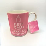 Kent Pottery Keep Calm & Carry On Shopping Coffee Cup Mug Pink. Fixed Price $14.44.
