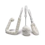 Glassware Cleaning Brush Kit, Pack Of 3 Home Decanter White. Fixed Price $32.42.