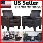 Modern Accent Arm Chair Pu Leather Single Sofa Seat Leisure Office Italian Style. Fixed Price $146.99.