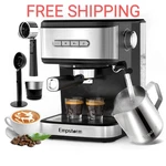 Empstorm 20 Bar Espresso Machine With Milk Frother, Cappuccino & Latte Maker. Fixed Price $199.99.