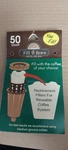 Fill 'n Brew Coffee For One Filters Reusable, Single Cup, New 3 Fifty Count. Fixed Price $41.99.