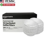 Commercial 12-CUP Basket Coffee Filters High Quality 1000 Count Bulk Pack Usa. Fixed Price $21.88.