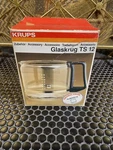 Krups Genuine Ts 12 Cup Replacement Carafe Brown New Box Glaskrug Glass Jug. Fixed Price $39.95.