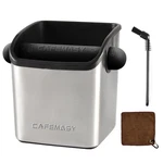 Cafemasy Espresso Grounds Knock Box - Durable Stainless Steel Mini Square. Fixed Price $36.29.